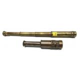 Lot: Early Brass Pocket Telescopes