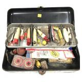 Vintage My Buddy Falls City tackle box with