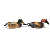 Pair of Carved Wooden Decorative Decoy