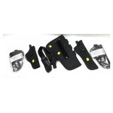 Lot: 5- Assorted Nylon Holsters includes 2- 4"