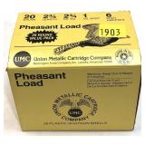 Box of 20 Ga. 2.75" No. 6 UMC Pheasant loads,