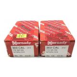 x2- Boxes of .303 Cal. (.312) 174-grain RN