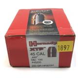Box of .45 Cal. (.452) 250-grain HP/XTP Hornady