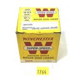 Box of vintage .410 Ga. 2.5" Winchester rifled