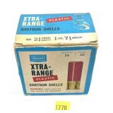 Vintage of 20 Ga. 2.75" No. 7.5 Sears shot shells,