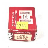 Box of .22 Cal. 53-grain Hornady Match HP bullets,