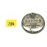 Reproduction: 1927 Citizen non-resident deer