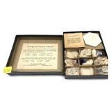 Lot: assorted minerals with porcelain streak plate