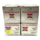 x4- Boxes of .38 SPL blank Winchester cartridges,