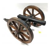 Cannon on Wooden Carriage with accessories,