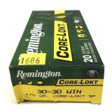 Box of .30-30 WIN 170-gain Core-Lokt SP Remington