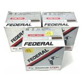 x3- Boxes of 10 Ga. 3.5" T steel shot Federal