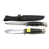 Lot, Case 216-5 knife with leather sheath and