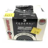 Box of .22 LR Federal Auto Match cartridges,