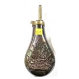 Decorative Brass Powder Flask