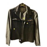 WWII U.S Army Ike Jacket and Cap with assorted