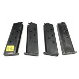 Lot: 4- .45 cal. Steel Magazines