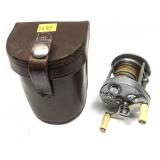 Vintage Pflueger Supreme reel with leather reel