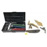 Lot: Black Powder brass furniture and Lansky