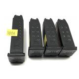 Lot: 4- Glock 9mm 10 rd. Magazines
