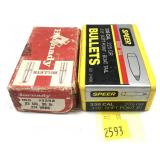 Lot, Hornady .32 Cal. bullets and Speer .338
