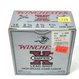 Box of 12 Ga. 2.75" No. 4 Winchester game loads,