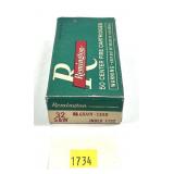 Box of .32 S&W 88-grain lead Remington cartridges,