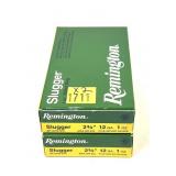x2- Boxes of 12 Ga. 2.75" Remington rifled slugs,