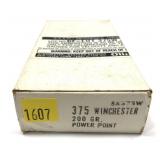 Box of .375 Winchester 200-grain Power Point