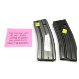 ***NOT NYS COMPLIANT** lot: 2- AR 20 rd. Steel