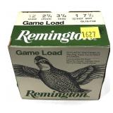 Box of 12 Ga. 2.75" No. 7.5 Remington game loads,