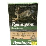 x2- Boxes of 12 Ga. 2.75" No. 6 Remington