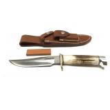Randall Made stag handle hunting knife with