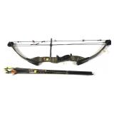 PSE Deerhunter Compound Bow 27" 55# with 9 Mossy