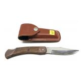 1-blade stainless folding knife with Buck