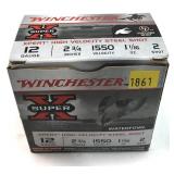 Box of 12Ga. 2.75" No. 2 Winchester steel