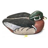 Drake Wood Duck Cork body Decoy, signed