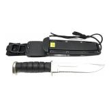 BK510 fighting knife with scabbard, 12" overall