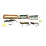 Lot, Heddon 91CO-RET lure in box, Bomber Bait