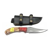 Custom stainless steel hunting knife with