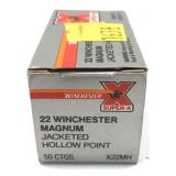 Box of .22 Mag. jacketed hollow point Winchester