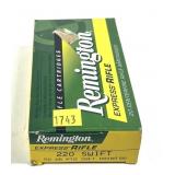 Box of .220 Swift 50-grain PTD Soft Point