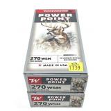 x2- Boxes of .270 WSM 150-grain Winchester