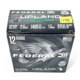Box of 12Ga. 2.75" No. 6 Federal Upland Steel