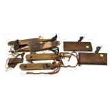 Lot: 2- Pairs of Vintage wooden ice skates and