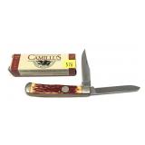 Camillus Red Stag bone handle 2-blade folding