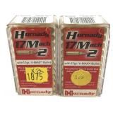 x2- Boxes of .17 Mach 2 Hornady V-Max cartridges,