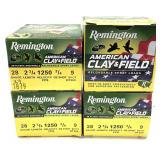x4- Boxes of 28 Ga. 2.75" No. 9 shot Remington