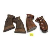 Lot: 3- Pairs S&W Wooden Grips, includes N Frame