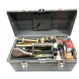 Lot: Plastic Case filled with Black powder